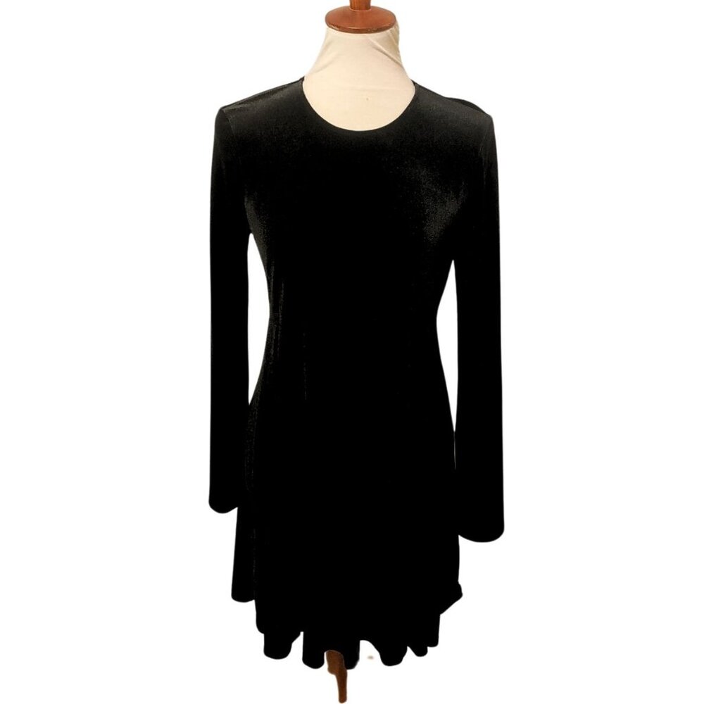 NWT MADE for Impulse Black Velvet Mini Dress M